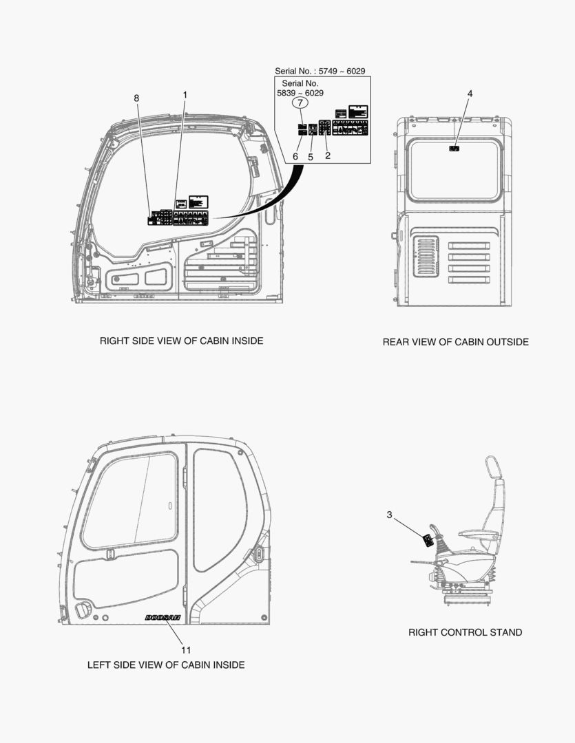 5121 NAME PLATE - CABIN(EXPORT) [5749~]