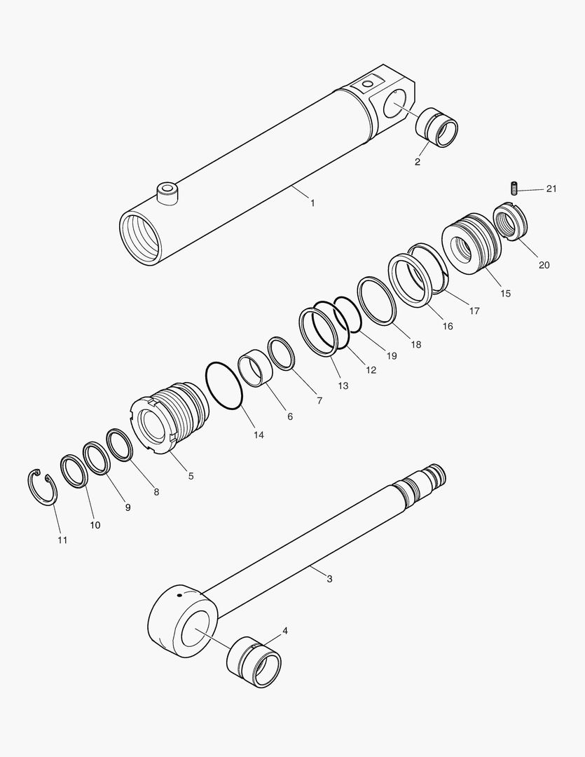 ШАРНИРНЫЙ ЦИЛИНДР СТРЕЛЫ