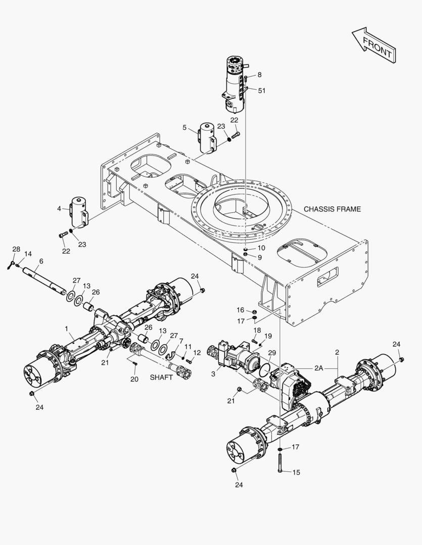 СИЛОВОЙ АГРЕГАТ - ОСЬ