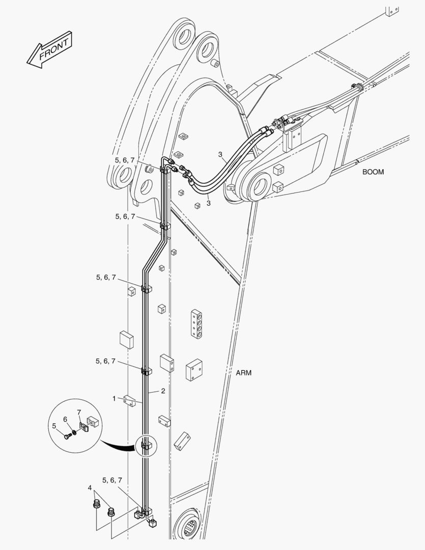 ГИДРОСИСТЕМА РУКОЯТИ - РУКОЯТЬ 2.4 м(БЫСТРОУСТАНАВЛИВАЕМЫЙ ФИКСАТОР)