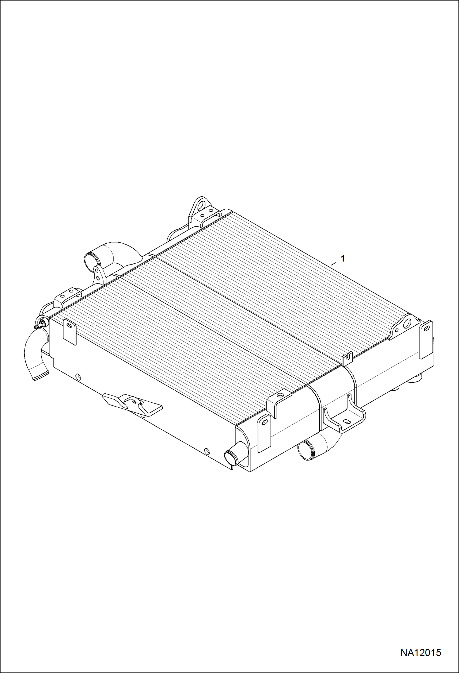 ДВИГАТЕЛЬ И КРЕПЕЖНЫЕ ДЕТАЛИ (ТЕПЛООБМЕННИК РАДИАТОРА)