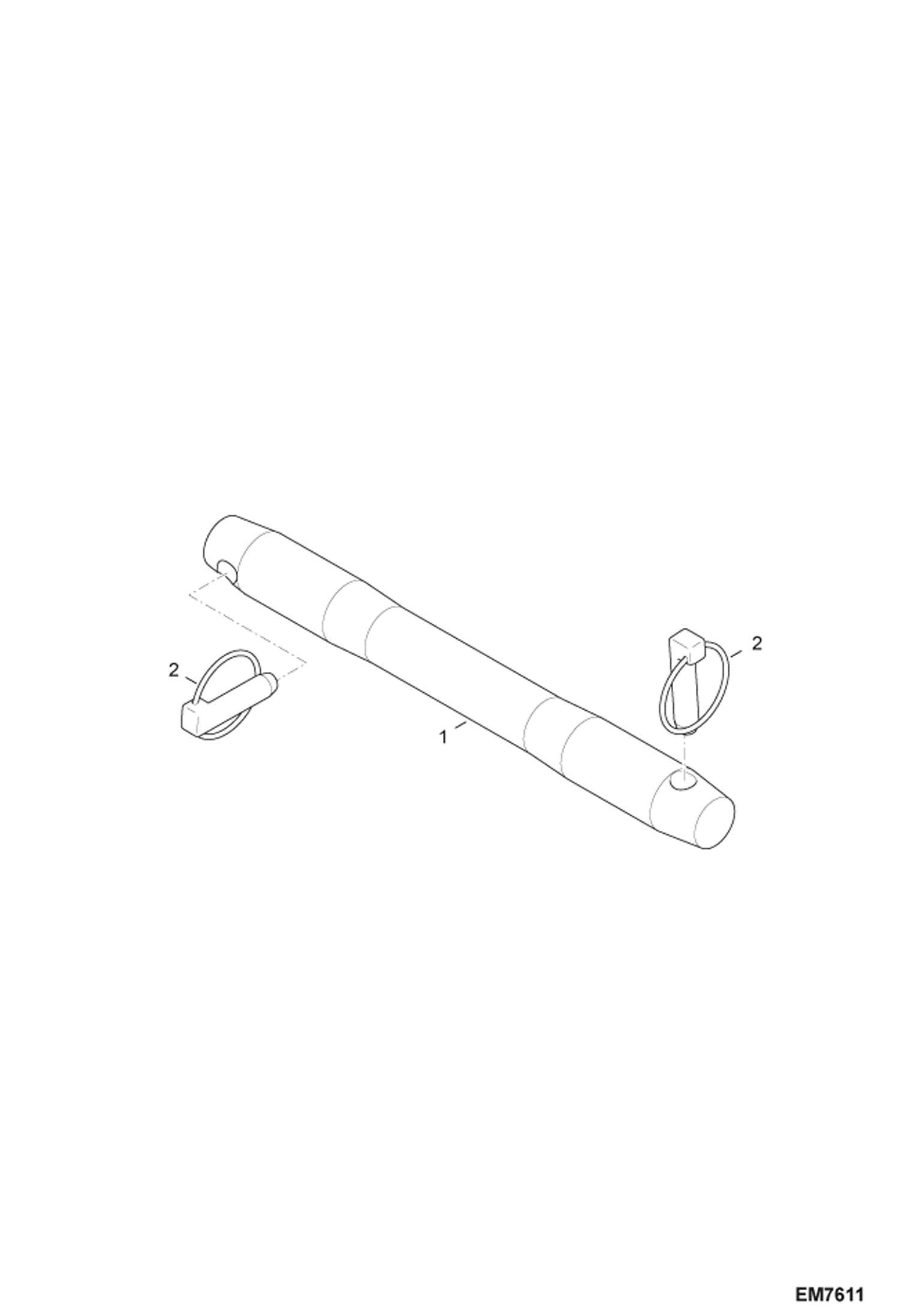 ПАЛЕЦ КРЕПЛЕНИЯ СМЕННЫХ КОВШЕЙ (US ТОЛЬКО)