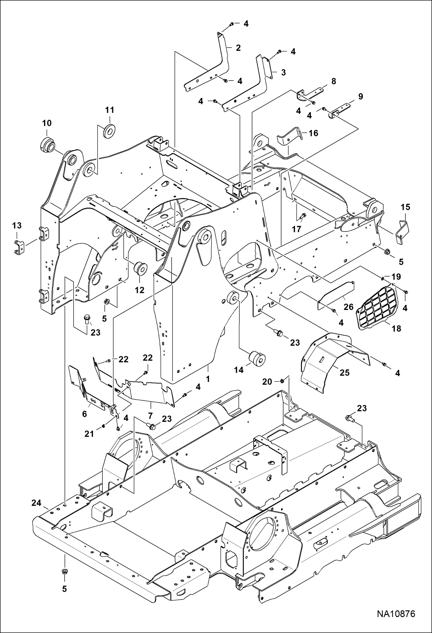 РАМА ШАССИ (СЕРИЙНЫЙ НОМЕР A7PU15001 - A7PU15042)