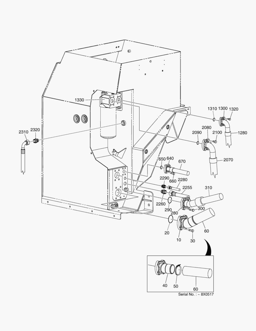G190-10 HYDRAULIC TANK [~8X0549]