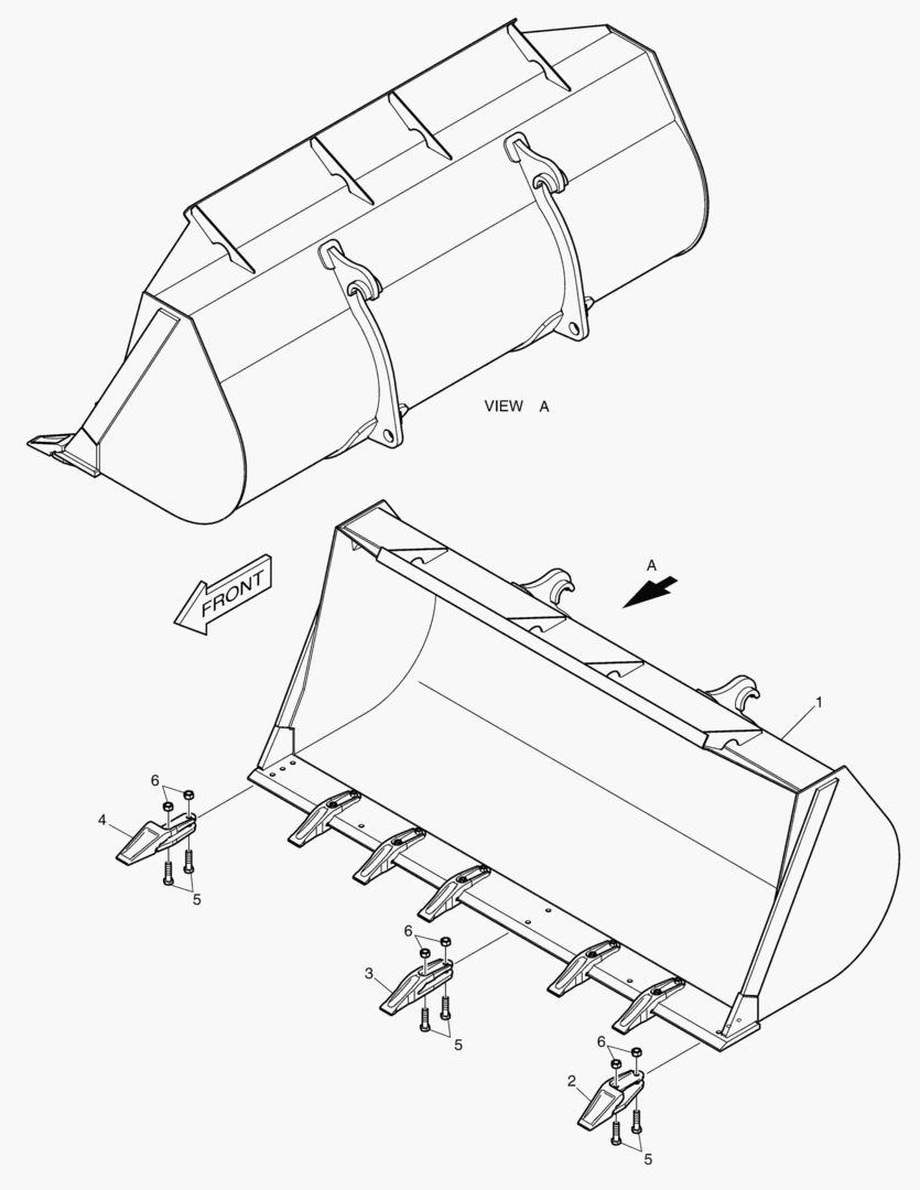 Спецтехника 5400 BUCKET - 1.9гЋҐ - QUICK COUPLER - главное фото
