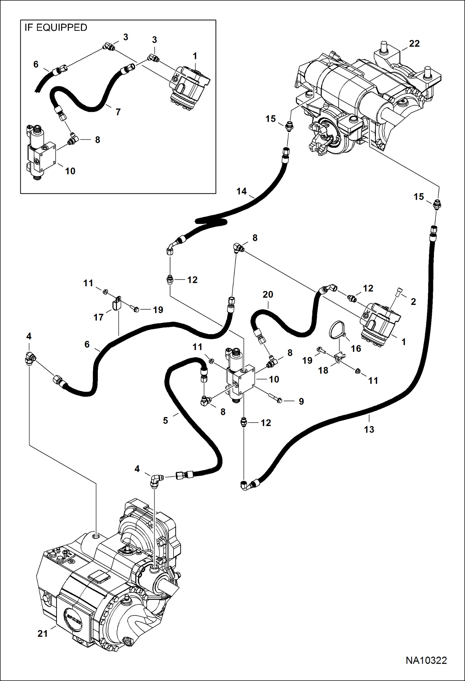 СХЕМА ГИДРАВЛИЧЕСКОЙ СИСТЕМЫ (РУЛЕВОЕ УПРАВЛЕНИЕ)