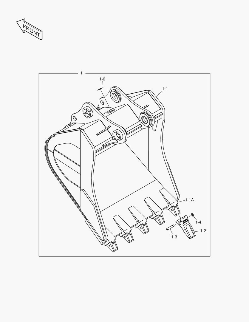 6860 ROCK BUCKET - 1.28mВі(HEAVY DUTY)