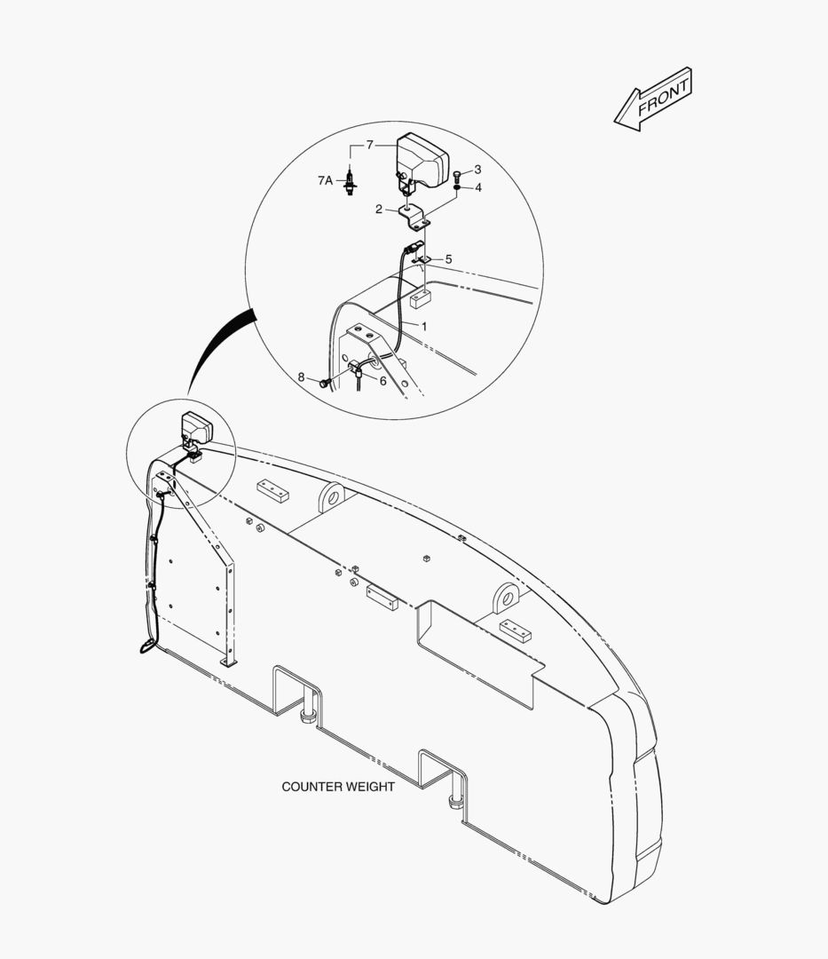 РАБОЧАЯ ФАРА - ЗАДНИЙ