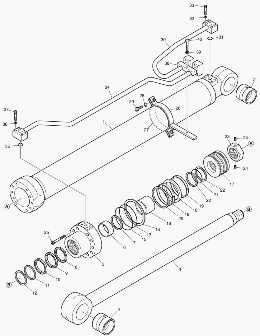 Спецтехника 4330 BOOM CYLINDER - L.H [5001~5079] - главное фото