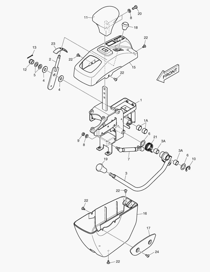 ПУЛЬТ УПРАВЛЕНИЯ - ЛЕВОСТОРОННИЙ