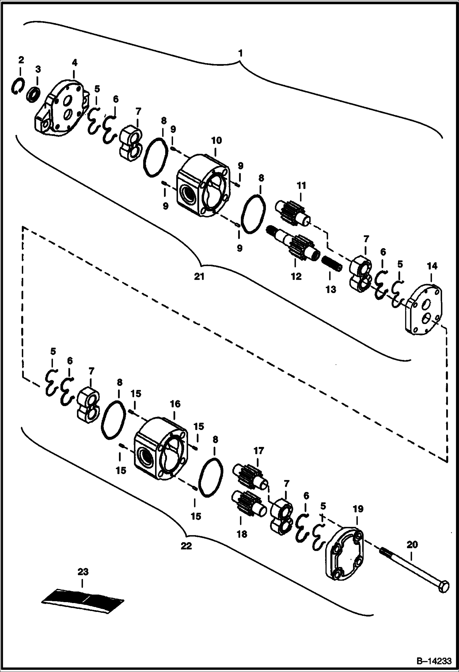 ШЕСТЕРЕННЫЙ НАСОС (SEE BTI E-033)