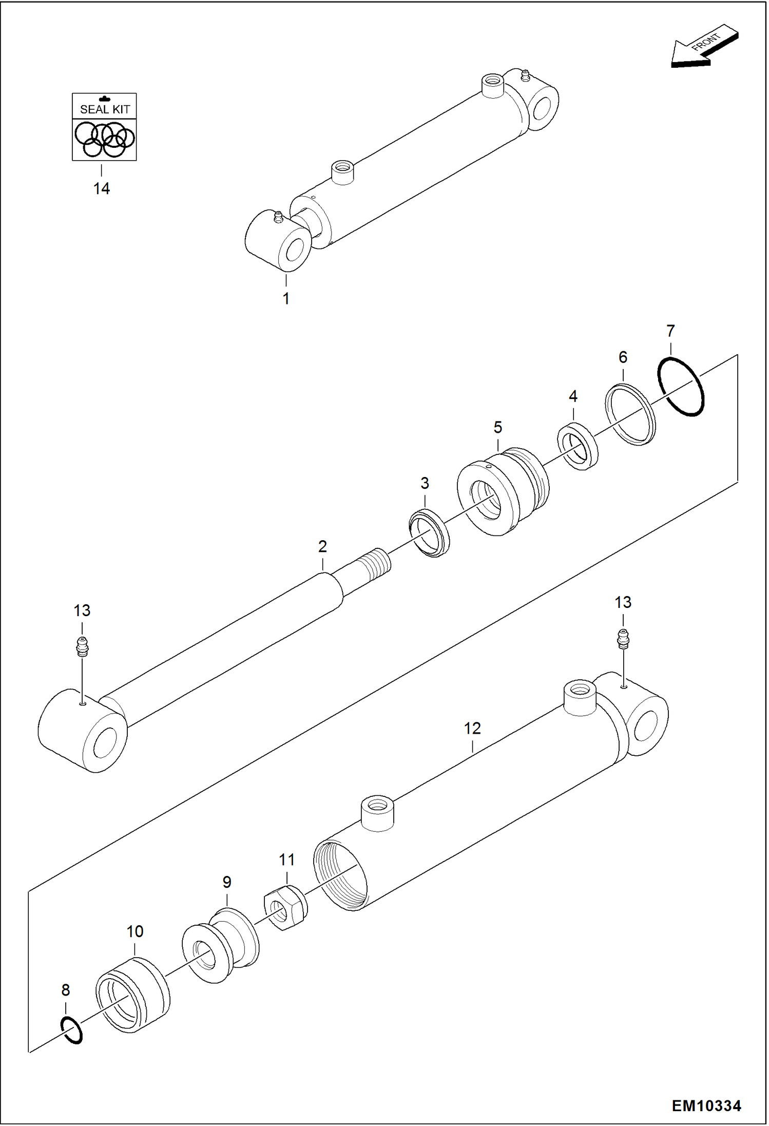 ПЛАНИРОВЩИК (ЦИЛИНДР) (ПОЛОЗОК) (СЕРИЙНЫЙ НОМЕР AZTD00101 И ВЫШЕ, AZTG00101 И ВЫШЕ)