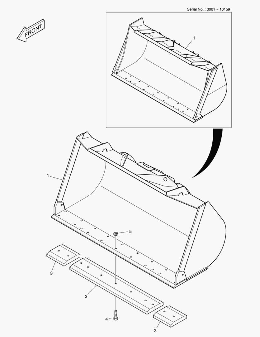 5480 BUCKET-4.5гЋҐ-CUTTING EDGE