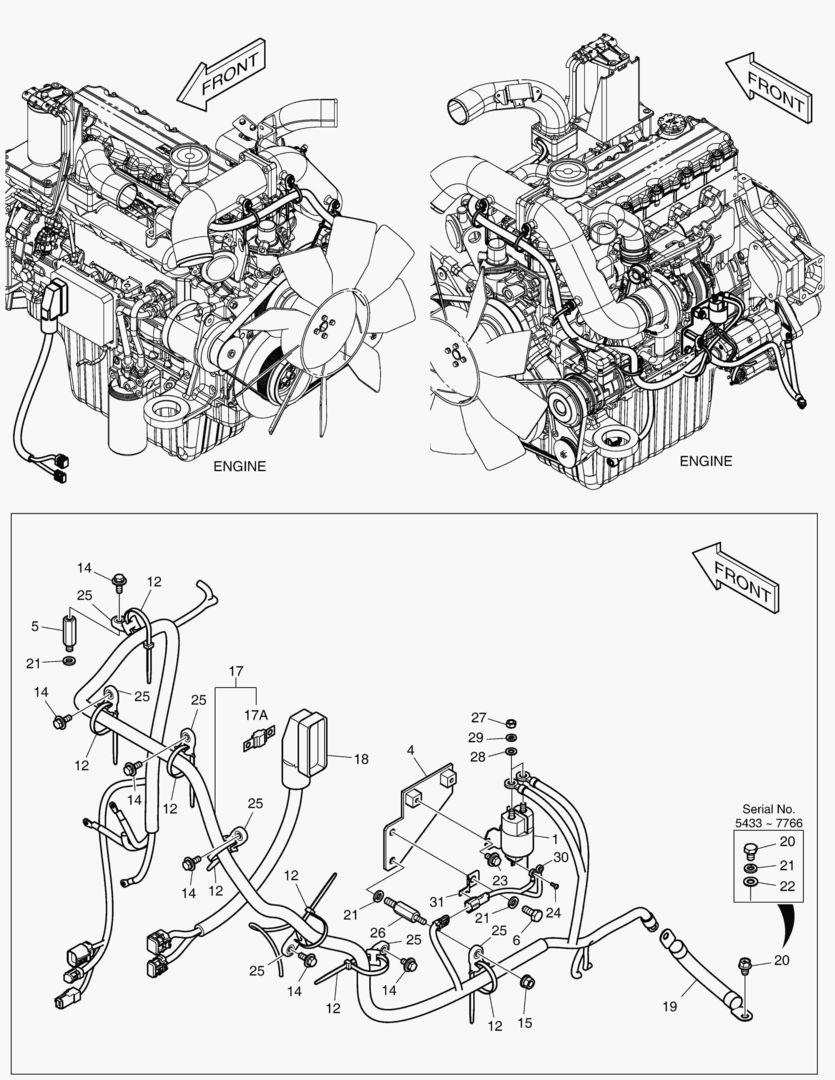 Спецтехника 7990 ELECTRIC PARTS - ENGINE(ALTERNATOR-50A) [5433~7949] - главное фото