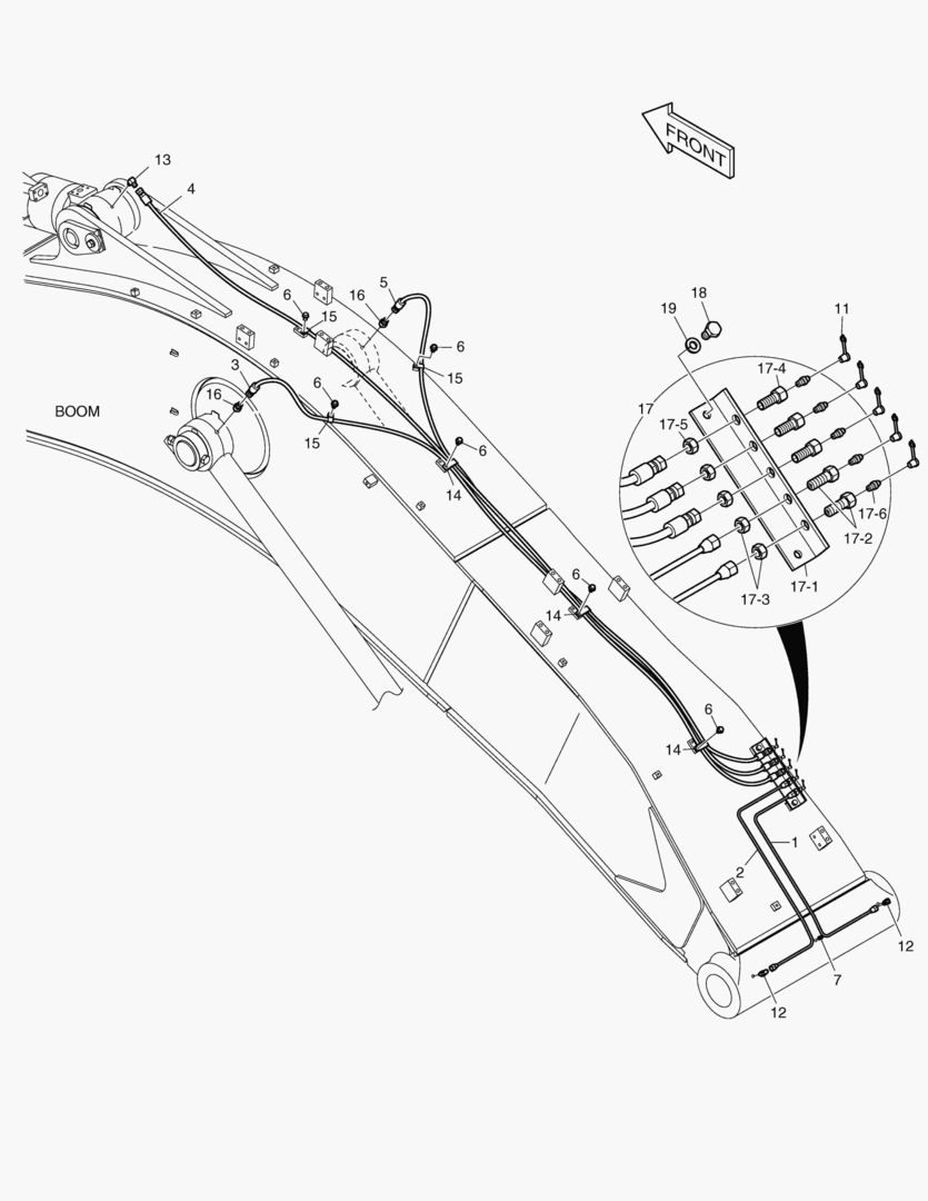 3141 LUBRICATION PIPING - BOOM [5816~]