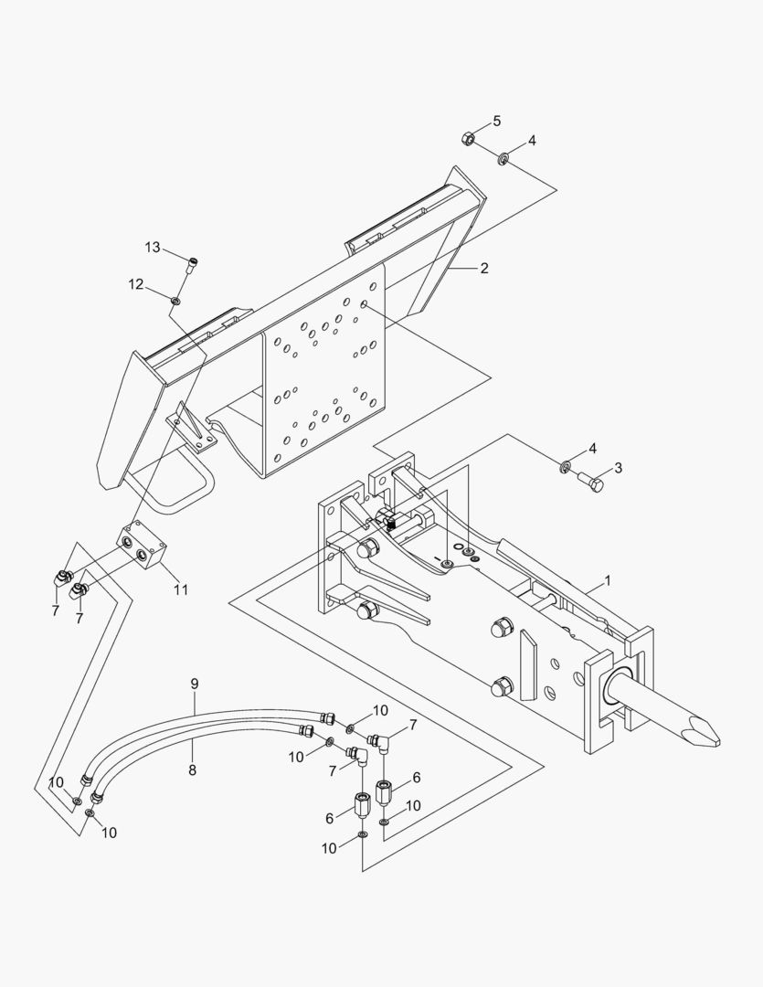 1160 SIDE MOUNTING - SKIDSTEER