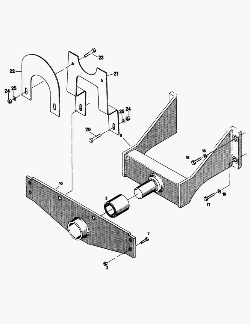 G022-1 GEAR HOUSING BRACKET; FRONT