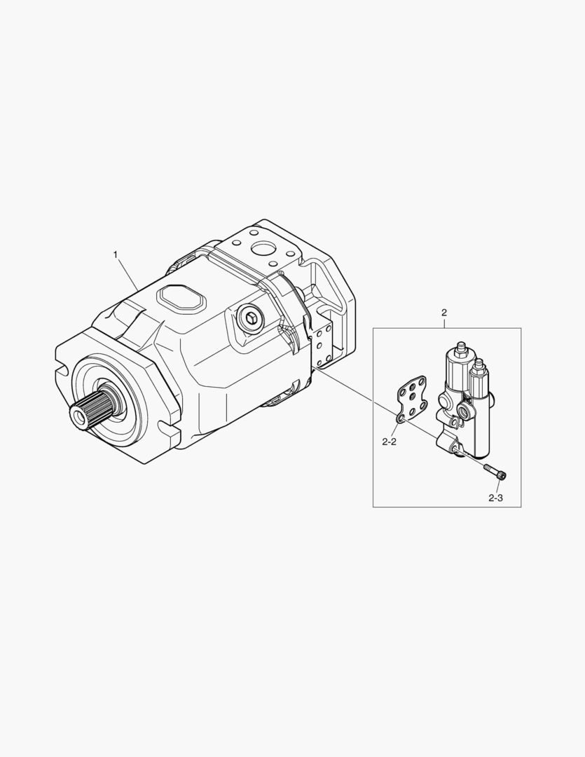 Схема НАСОС РУЛЕВОГО УПРАВЛЕНИЯ - ФРОНТАЛЬНЫЙ