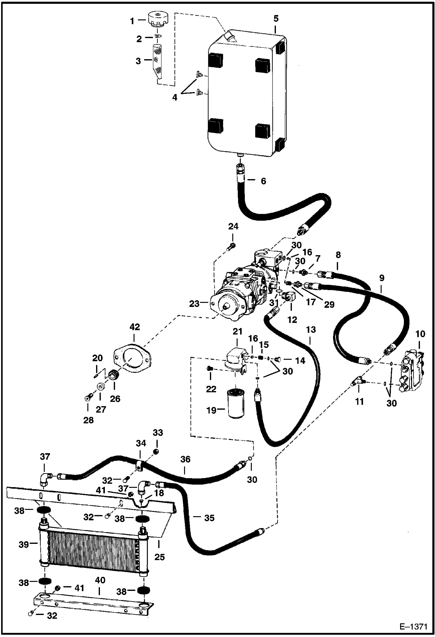 СХЕМА ГИДРОСТАТИЧЕСКОГО НАСОСА
