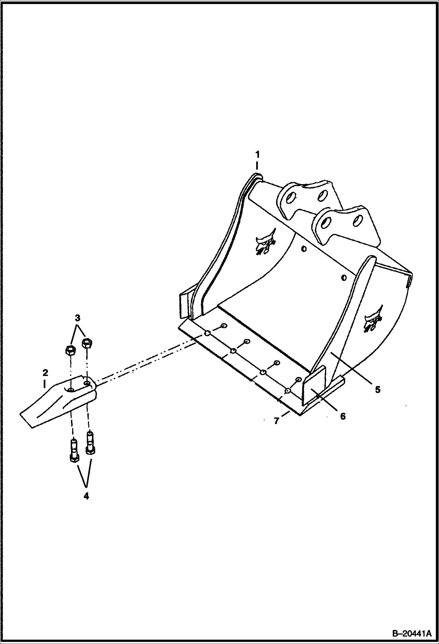 ЭКСКАВАТОР-ПОГРУЗЧИК (КОВШИ) (КРЕПЛЕНИЕ) (M06)