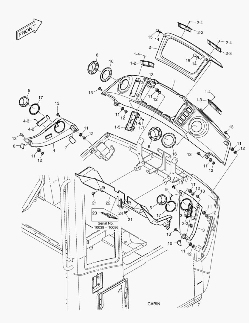 КРЫШКА В СБОРЕ - ПЕРЕДНЯЯ