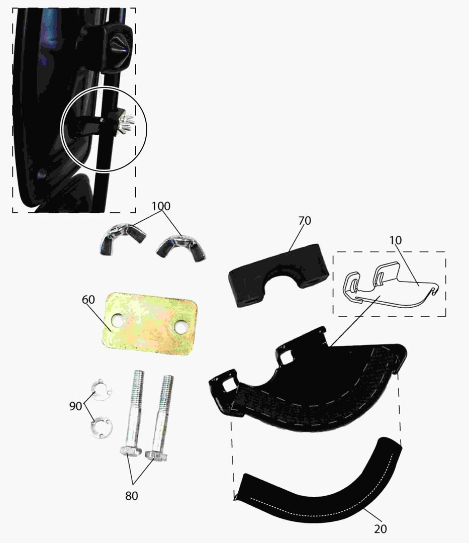 Спецтехника G500-84 DAMPER SET FOR MIRROR - главное фото