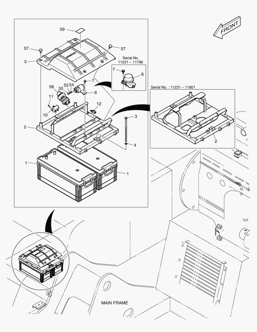 1701 ELECTRIC PARTS(6)-BATTERY [11231~]