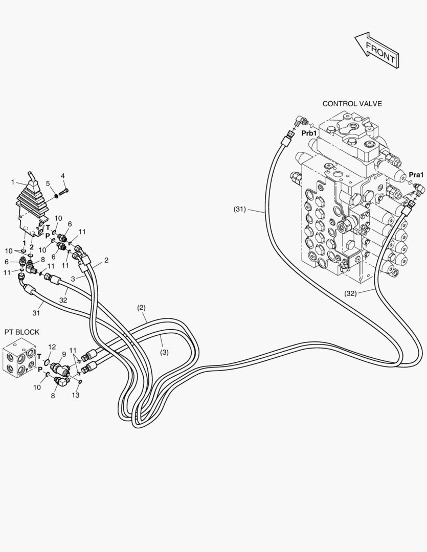 ТРУБОПРОВОД СЕРВОУПРАВЛЕНИЯ - БУЛЬДОЗЕР