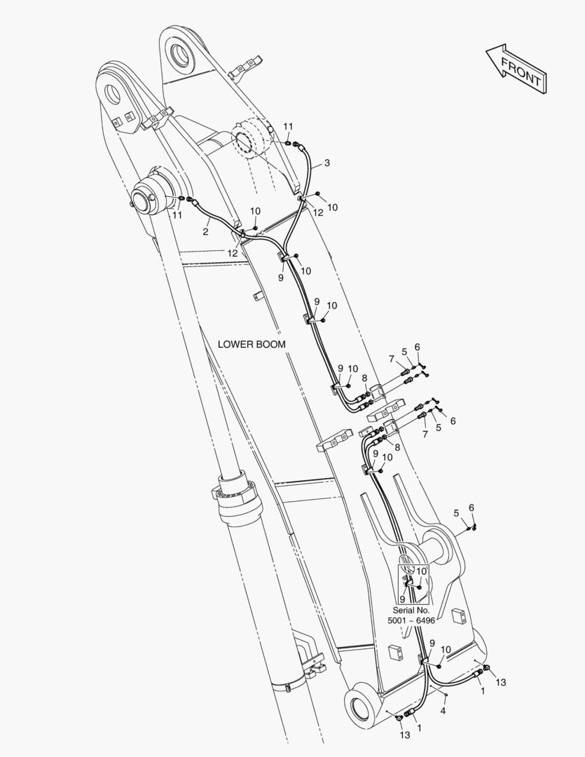 ТРУБОПРОВОД СМАЗОЧНОЙ СИСТЕМЫ - НИЖНЯЯ СТРЕЛЯ