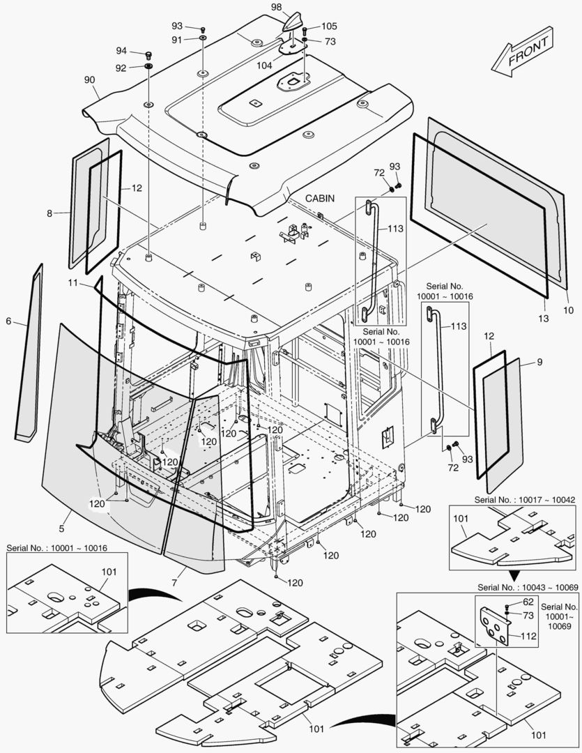 КАБИНА(5) - СТЕКЛО