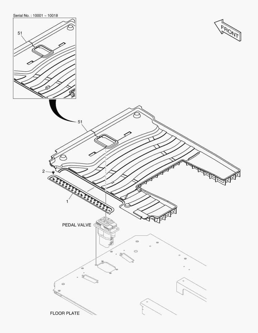 КОВРИК НА ПОЛУ КУЗОВА