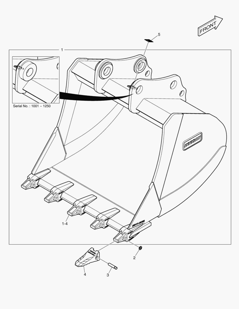 7360 BUCKET ASSВґY - 1.47mВі - H CLASS