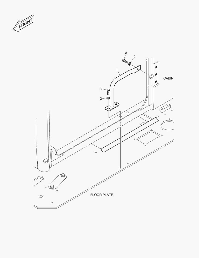 РУКОЯТКА - ВНУТРЕНЯЯ СЕКЦИЯ (КАБИНА)