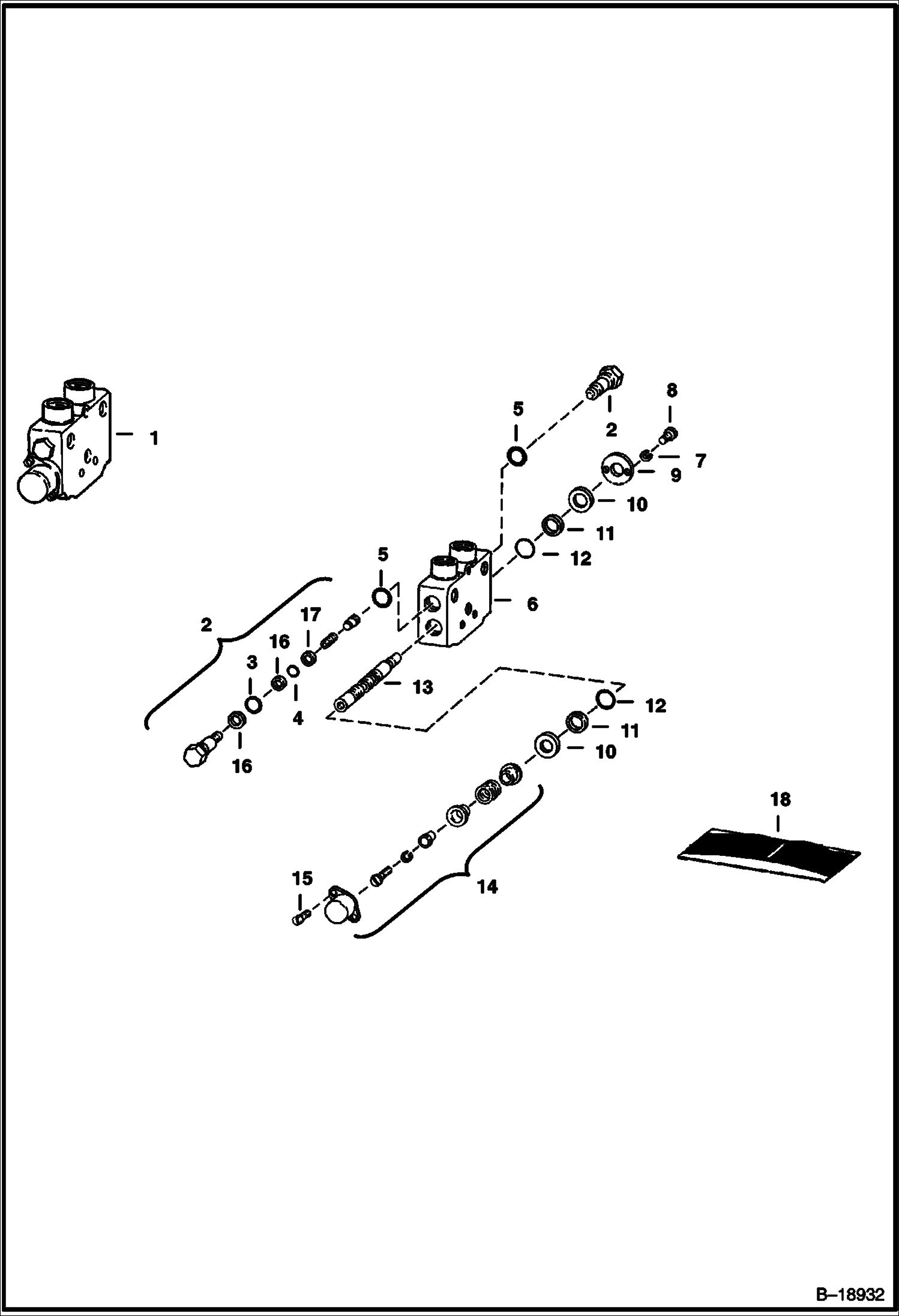 Схема СЕКЦИЯ УПРАВЛЕНИЯ КОВШОМ (GRESEN CS) (СЕРИЙНЫЙ НОМЕР 14999 И НИЖЕ)