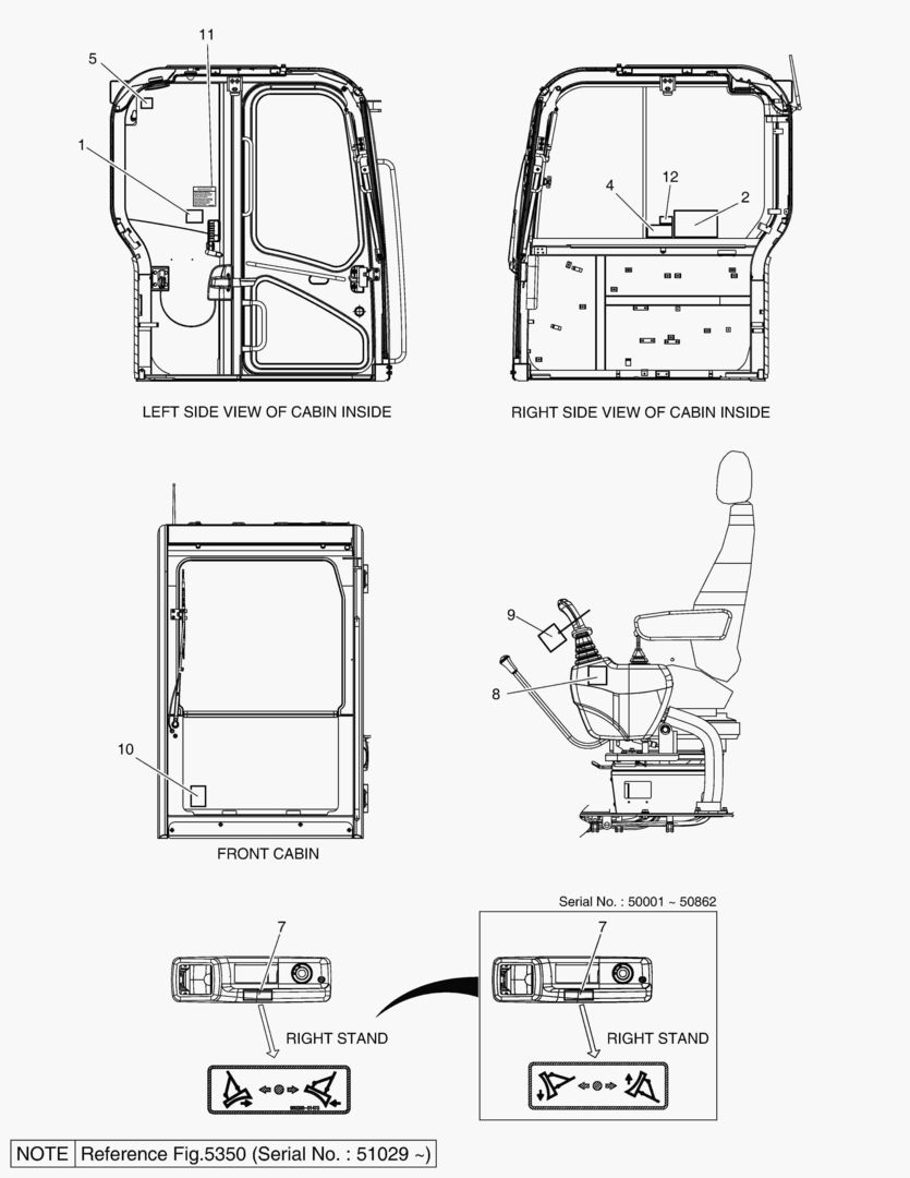 5230 DECAL - CABIN(EXPORT) [50001~51028]