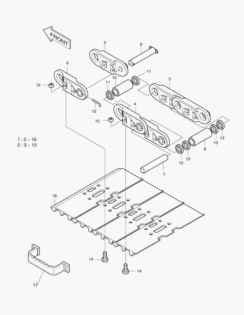 5380 TRACK SHOE ASS`Y-900G [1~113]