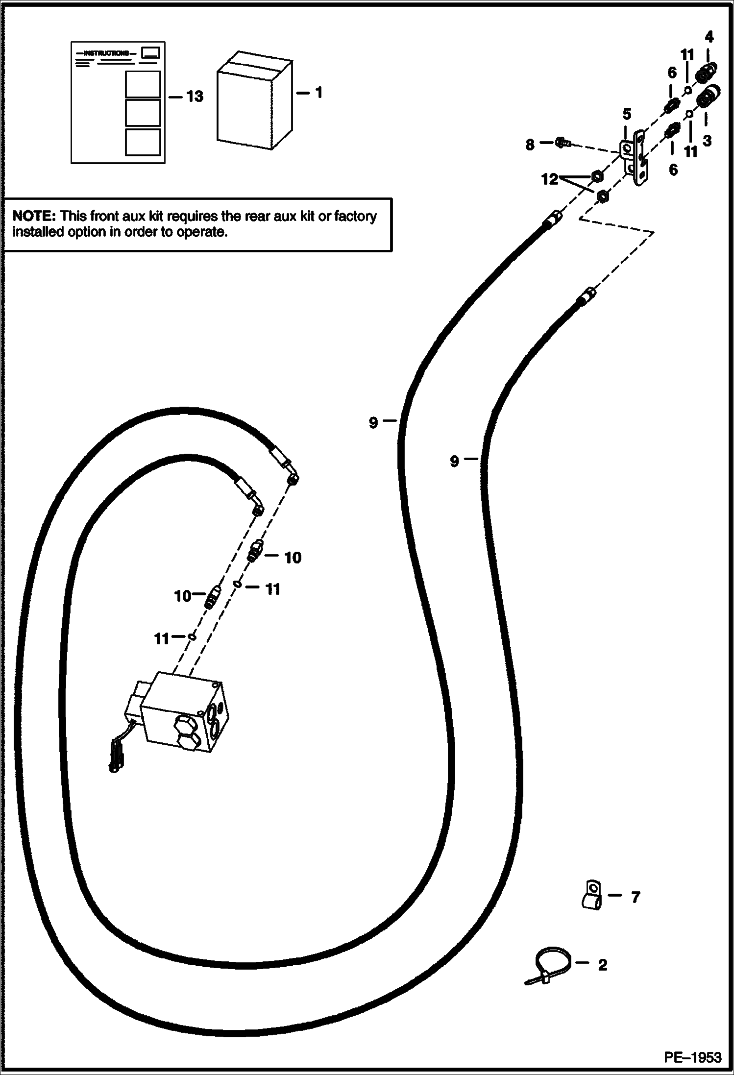 ПЕРЕДНЕЕ ВСПОМОГАТЕЛЬНОЕ УСТРОЙСТВО (ПРАВОСТОРОННИЙ КОМПЛЕКТ)