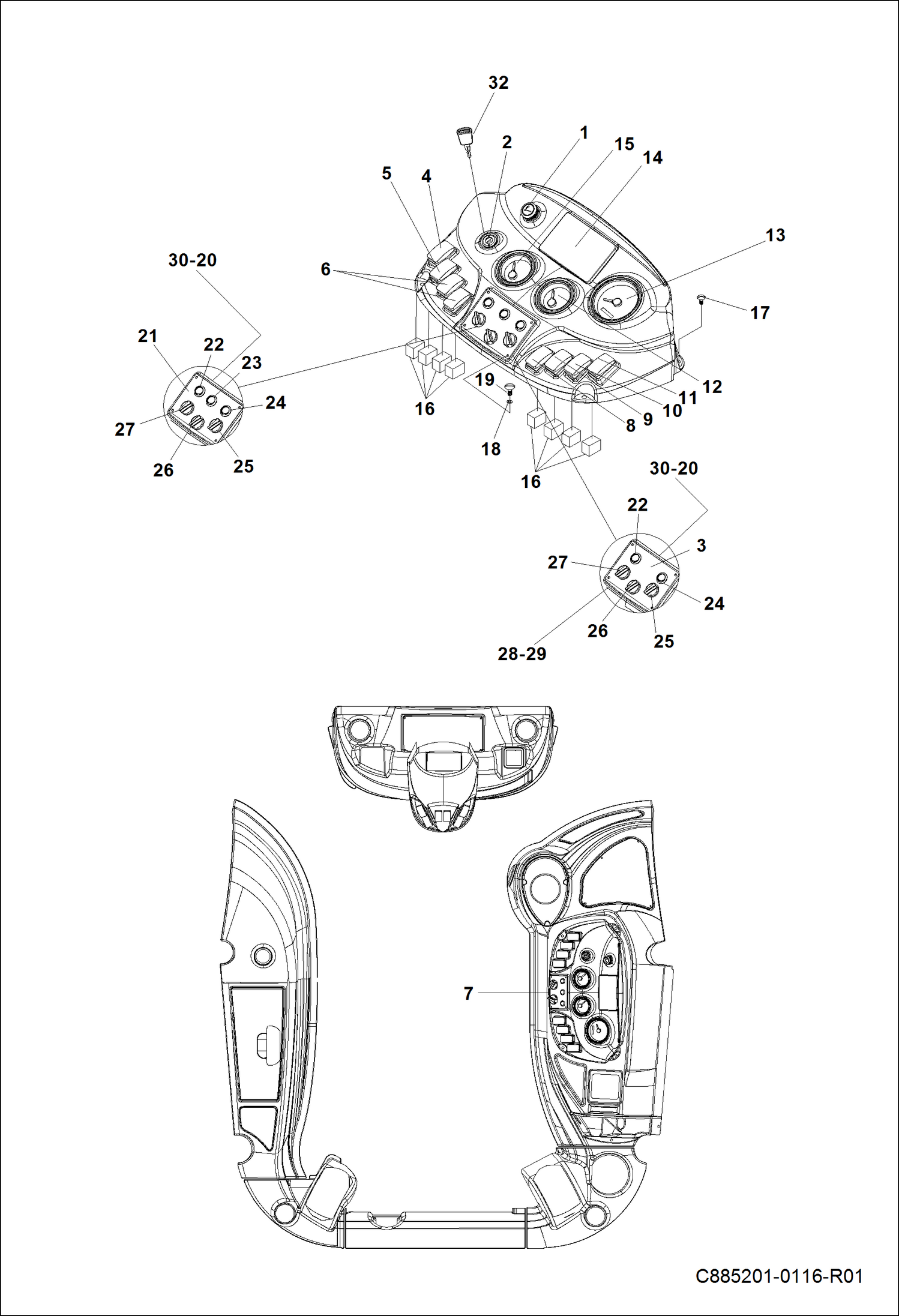 КОНСОЛЬ И ИЗМЕРИТЕЛЬНЫЕ ПРИБОРЫ