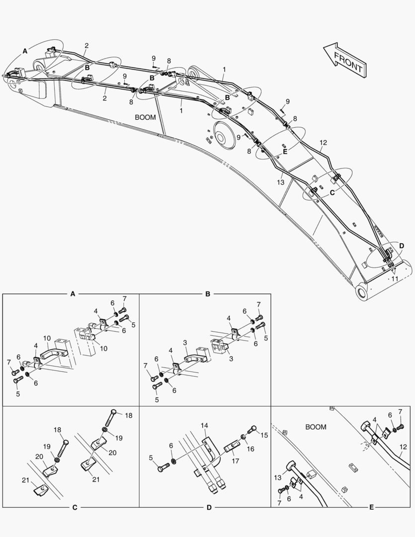 ГИДРОСИСТЕМА СТРЕЛЫ - ВРАЩАЮЩИЙСЯ