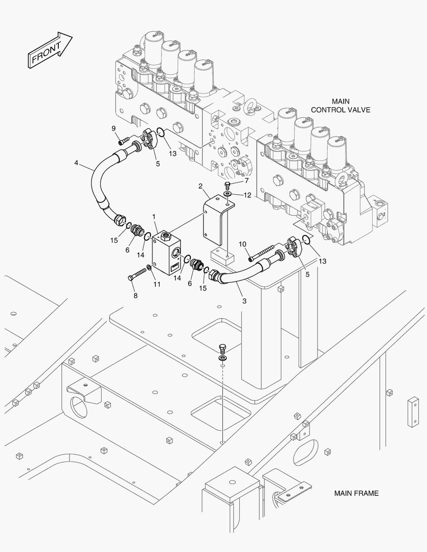 Схема ГЛАВНАЯ МАГИСТРАЛЬ - 2 НАСОСА