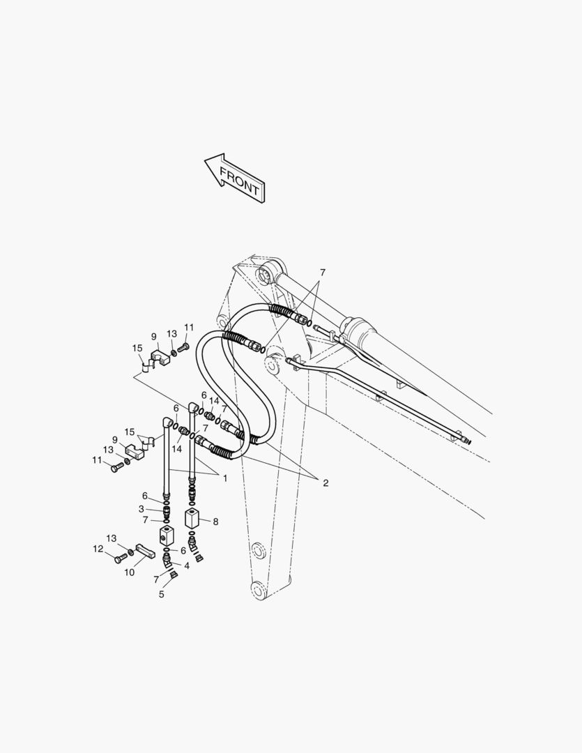 6130 ARM PIPING-ARM 2.5mпј€BREAKERпј‰