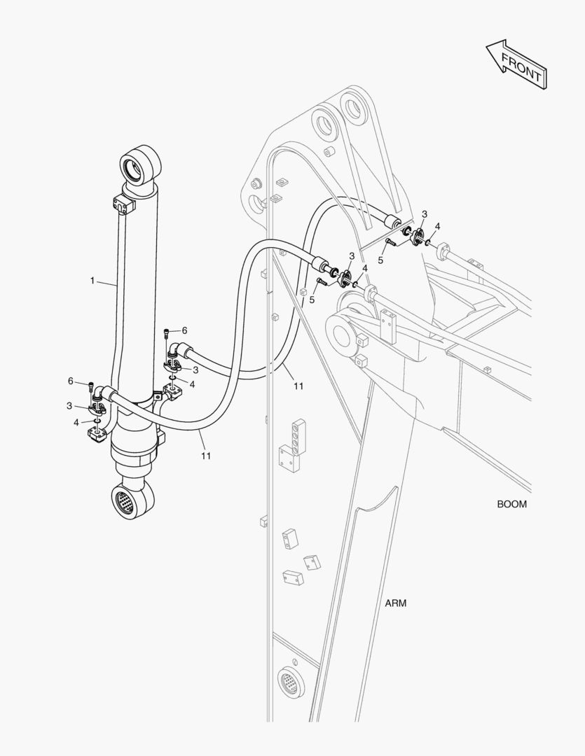 ГИДРОСИСТЕМА РУКОЯТИ - РУКОЯТЬ 2.4 м
