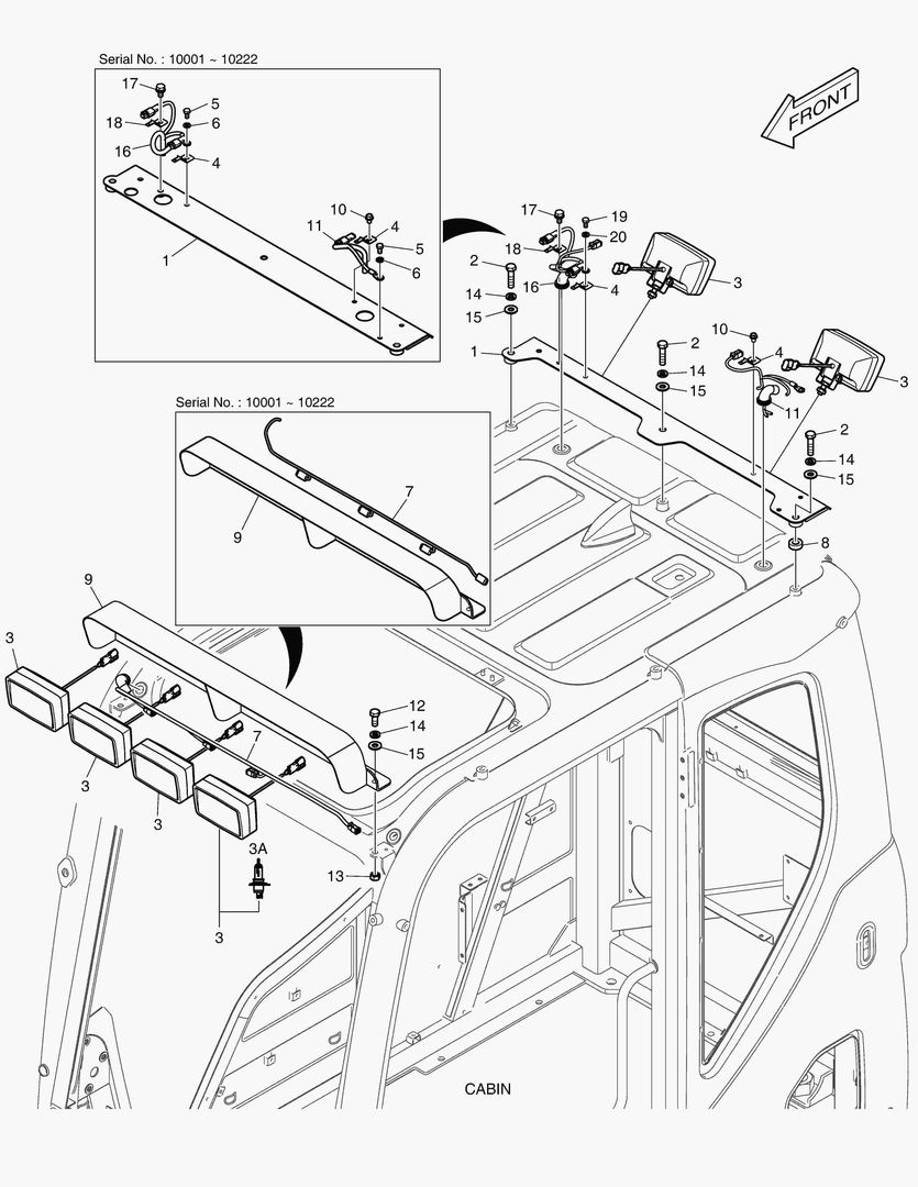 РАБОЧАЯ ФАРА - 6 ЛАМПЫ