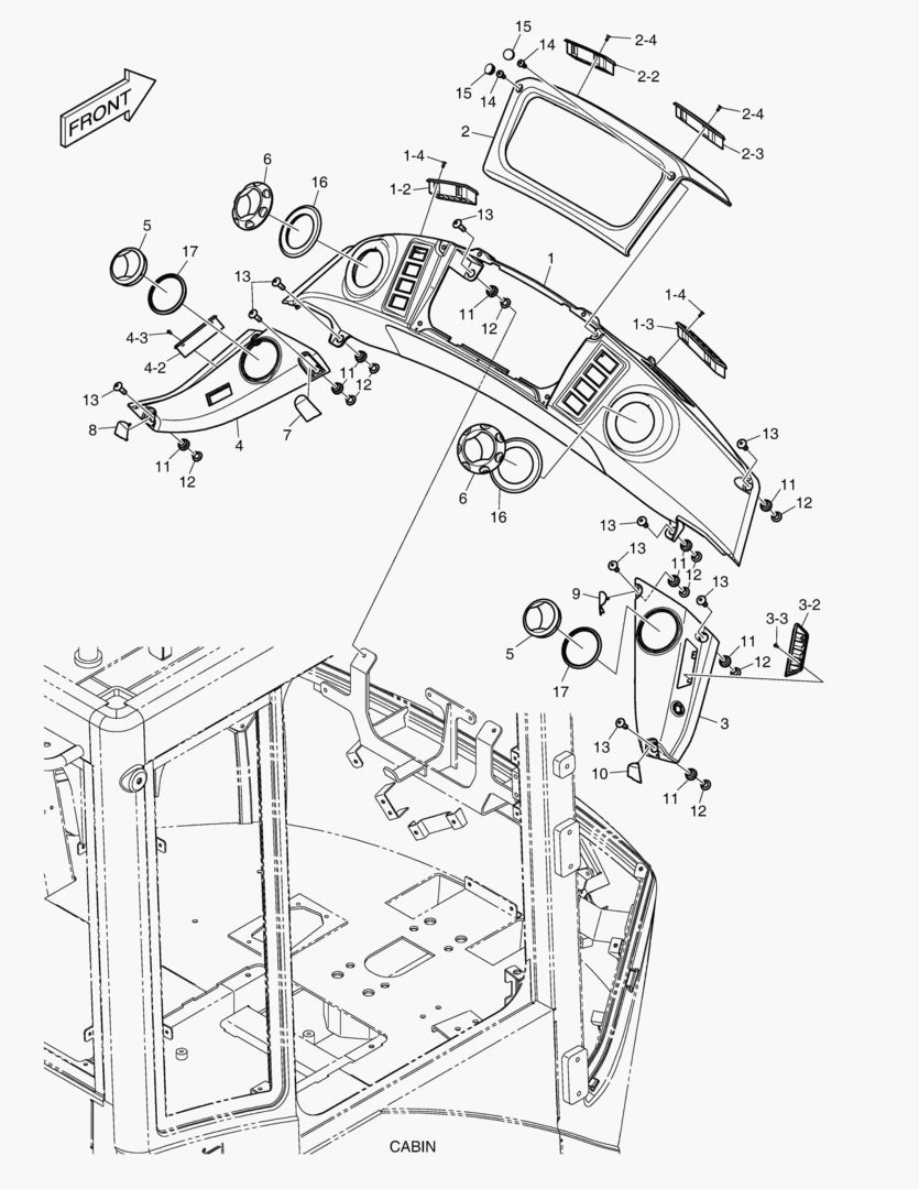 КРЫШКА В СБОРЕ - ПЕРЕДНЯЯ