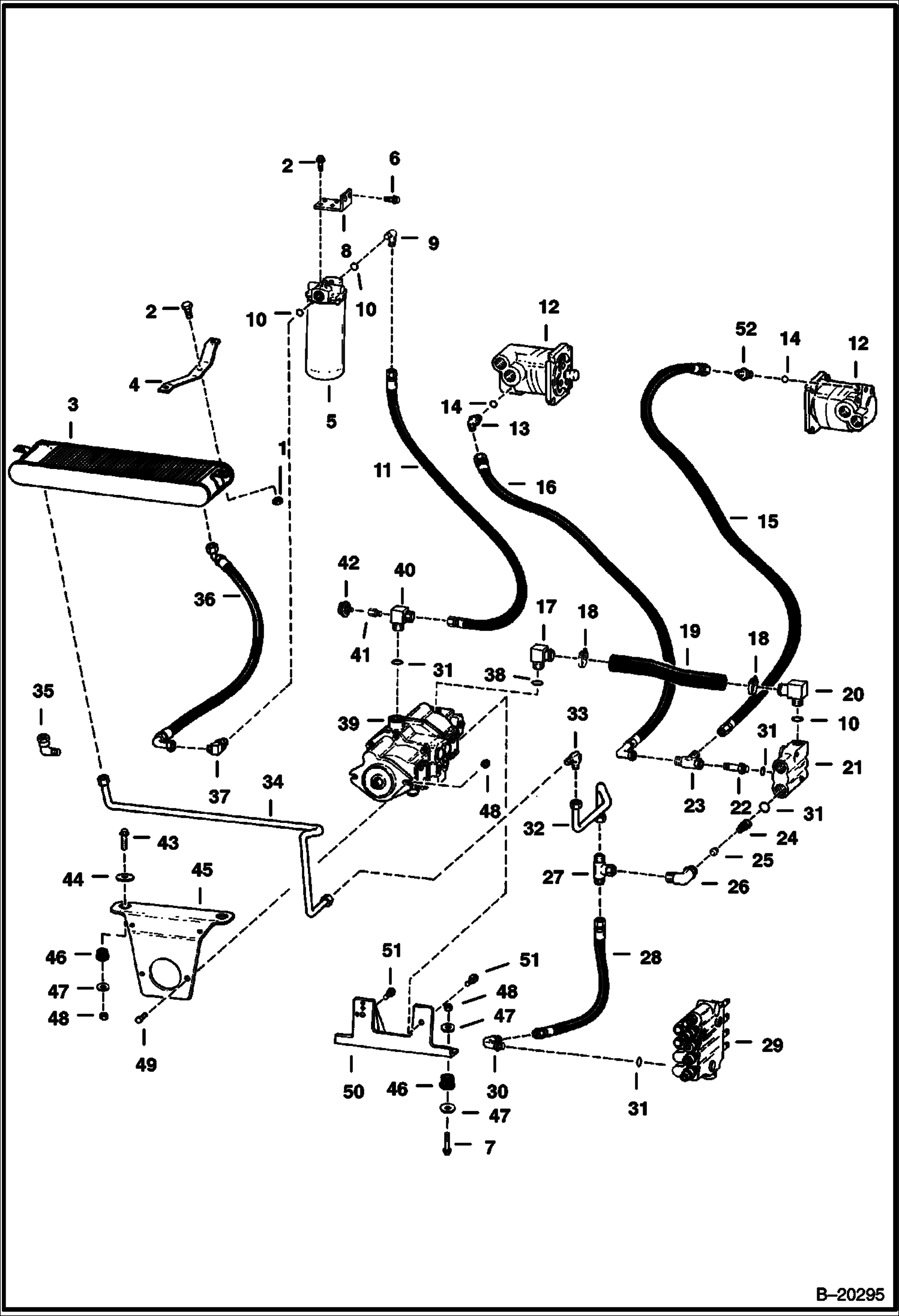 СХЕМА ГИДРОСТАТИЧЕСКОЙ СИСТЕМЫ