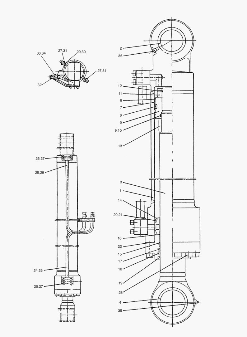 ЦИЛИНДР СТРЕЛЫ-ПРАВОСТРОННИЙ