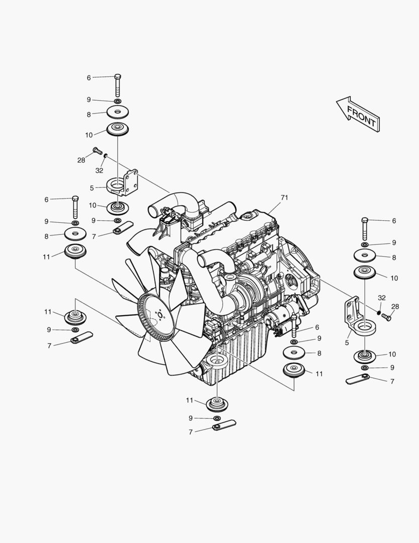 МОНТАЖ ДВИГАТЕЛЯ