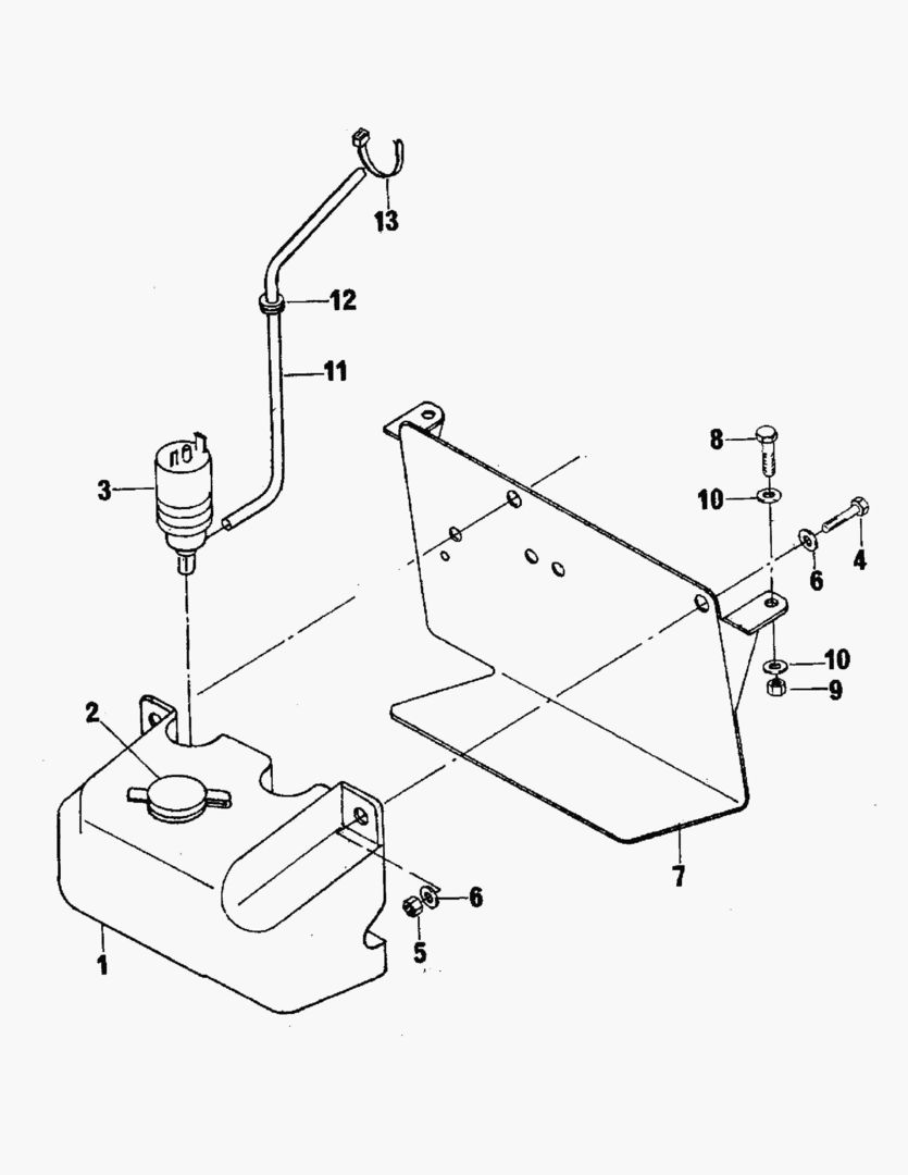 G077-3 WINDSHIELD WASHER TANK