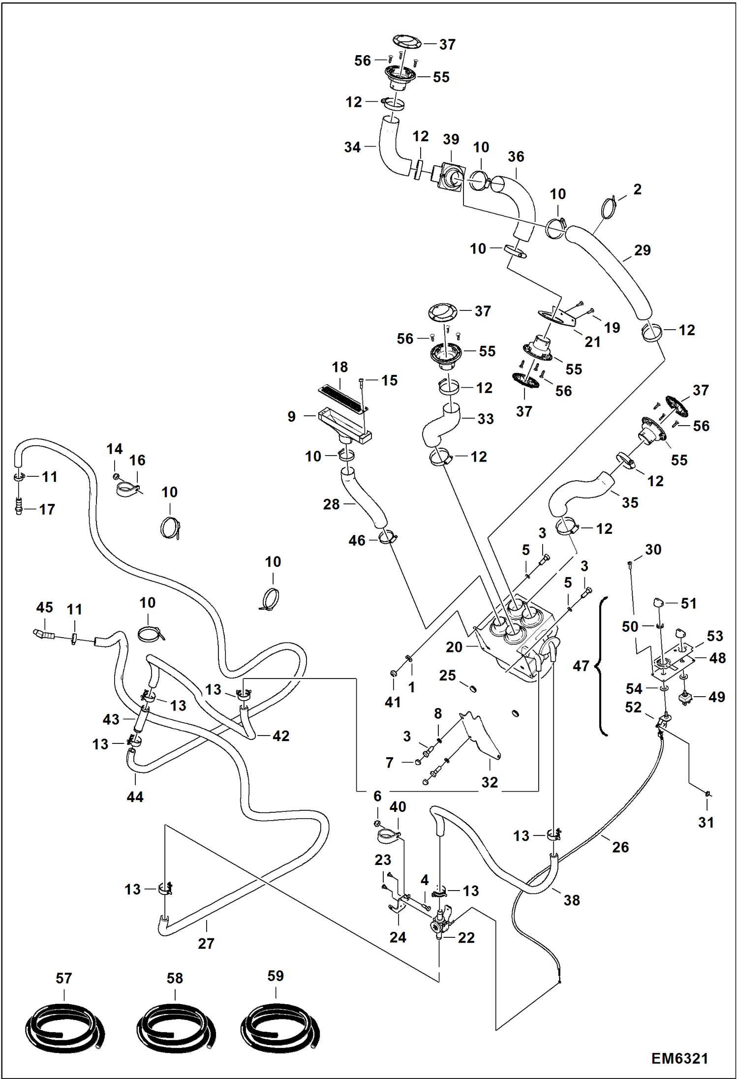 ВЕНТИЛЯЦИЯ (СЕРИЙНЫЙ НОМЕР AC1913000 И ВЫШЕ)