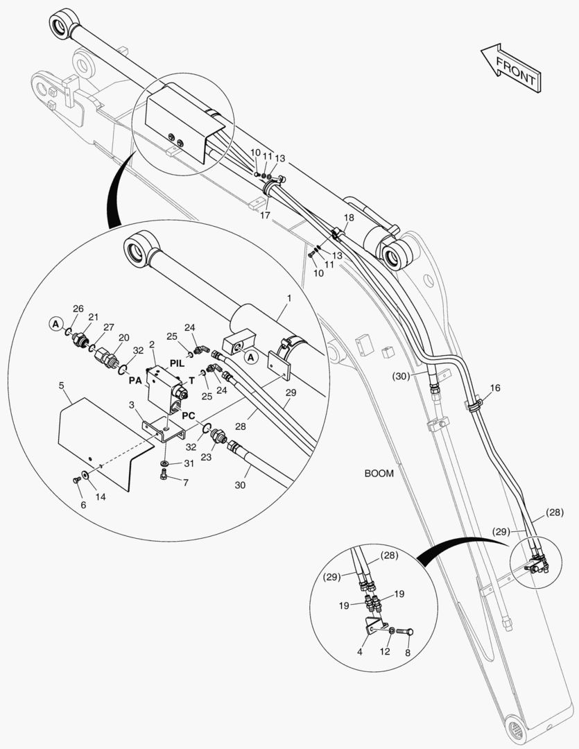 Спецтехника 6271 BOOM PIPING - ARM LOCK VALVE [1396~] - главное фото